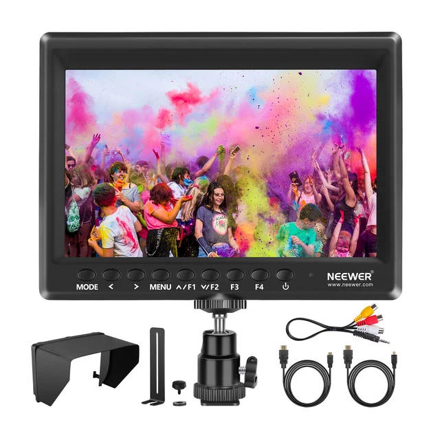 Neewer F100 7 pouces Moniteur de Caméra 1280x800 IPS Ecran avec 1 Mini HDMI Cabl