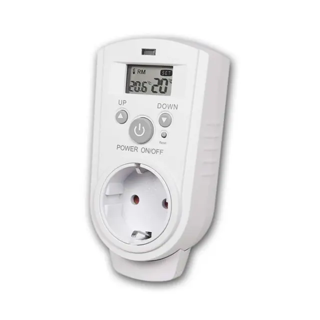 Thermostat de Socket " TCU-530 " Max 3680W, Prise, Thermostat Adaptateur 2