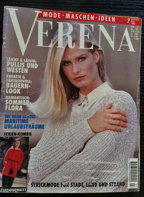 VERENA 7/94 Handarbeit Vintage Retro Kult Handarbeitsheft Stricken und mehr