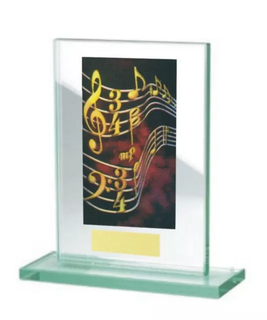 Glas-Pokal mit farbigem Hologramm (WH511-Musik) inkl. Gravur nur 18,95 EUR