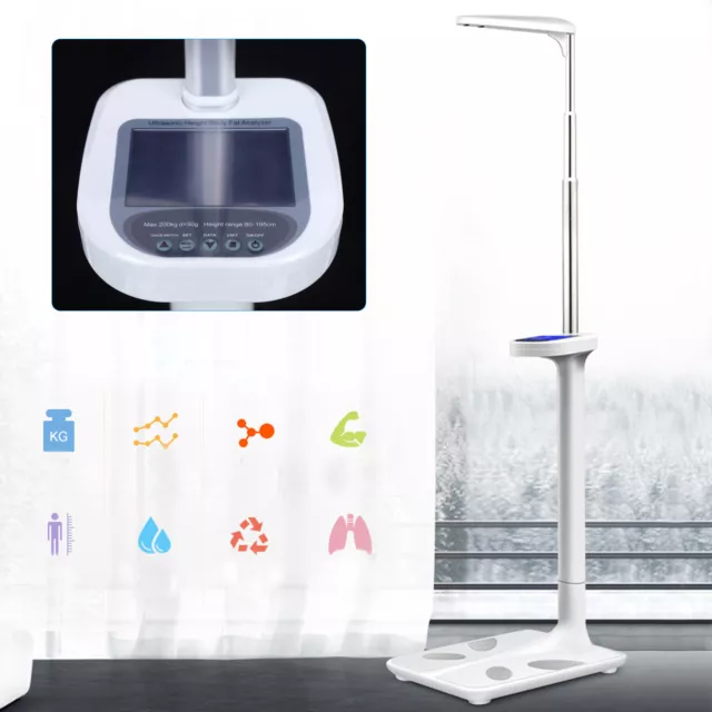 440lbs Scale Loss Pro Physician Doctor Office Medical Measure Height+LCD