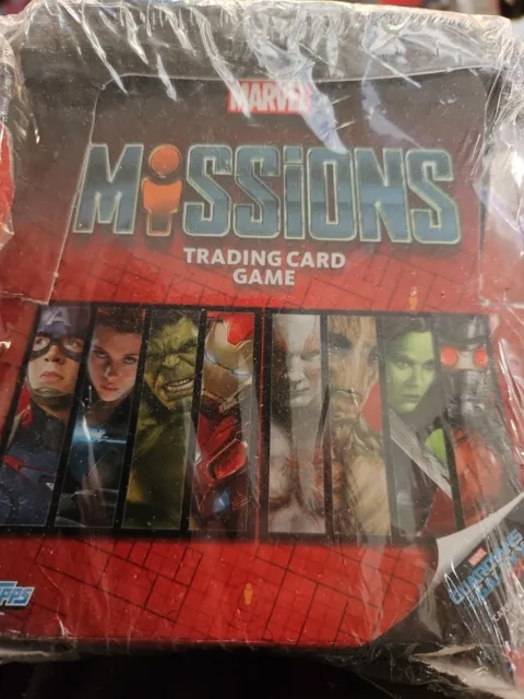 Topps Marvel Missions Trading Cards Sealed Box ( Broken)