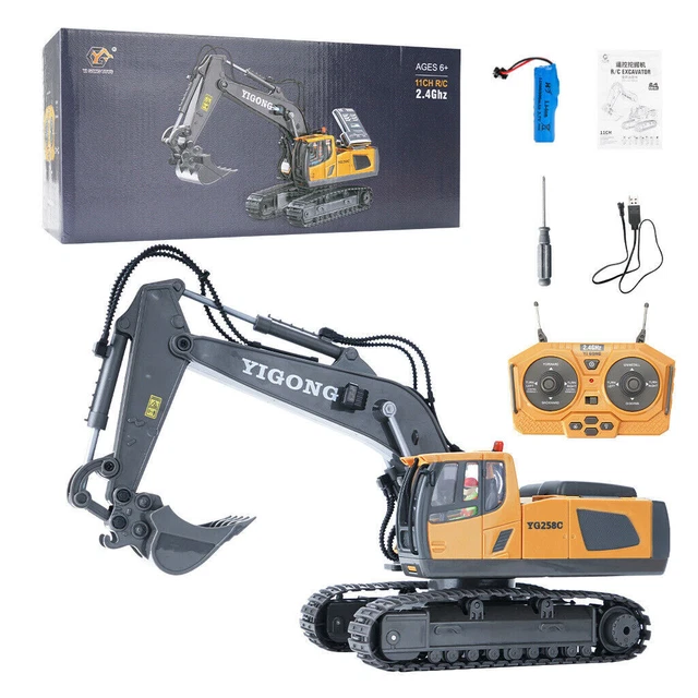 RC Car 1:24 RC Excavator 2.4G Remote Control Engineering Vehicle Crawler Toys