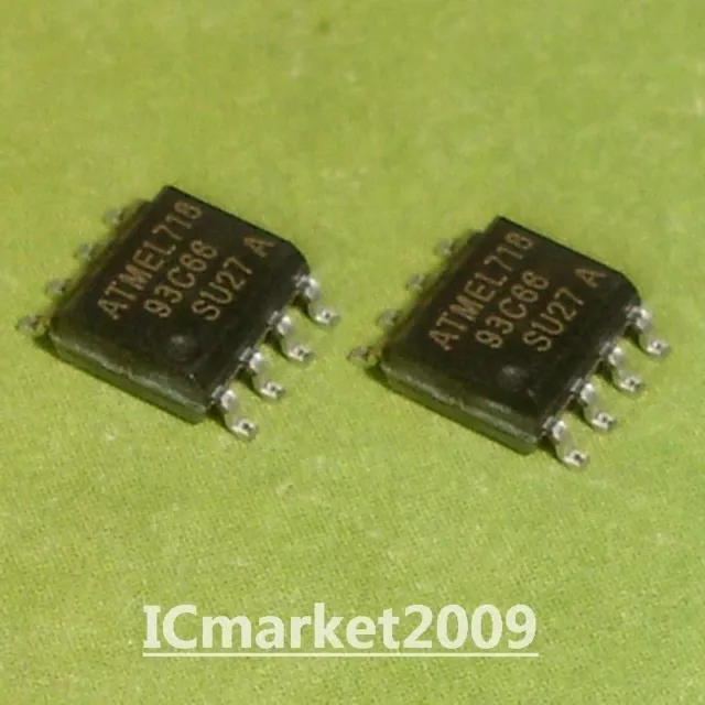 50  PCS AT93C66-10SU-2.7 SOP-8 AT93C66A 93C66A 93C66 SU27 3-wire Serial EEPROMs