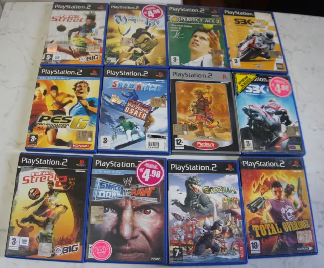 LOTTO PS2 Sony lotto giochi PlayStation2 (12) testati ok.