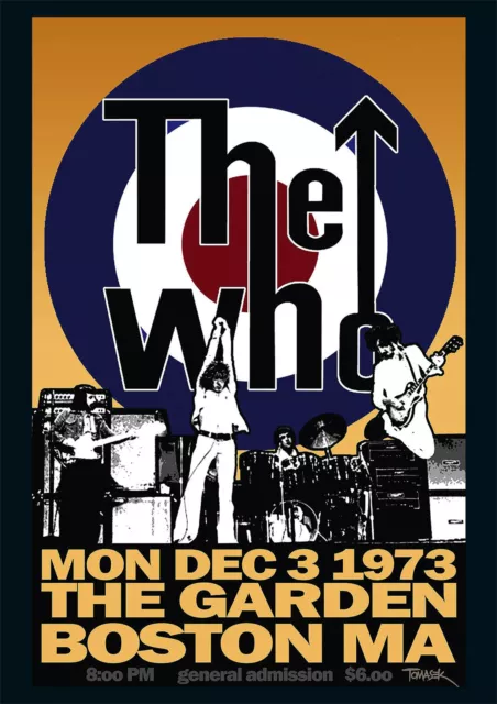 The Who Boston Garden Repro Tour POSTER