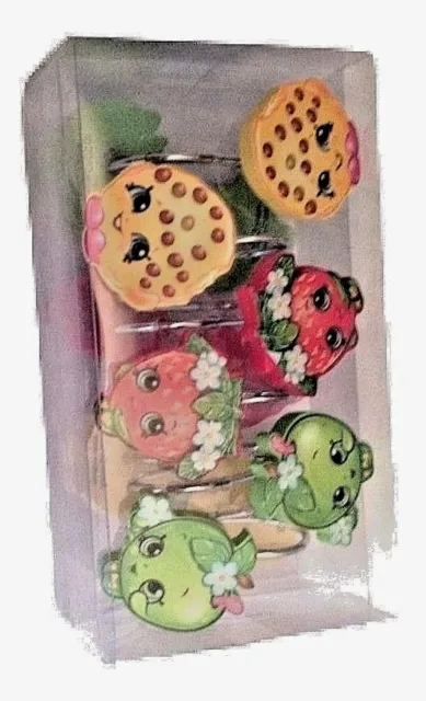 Shopkins Apple Strawberry Cookie Resin Shower Curtain Hooks(Set Of 12)