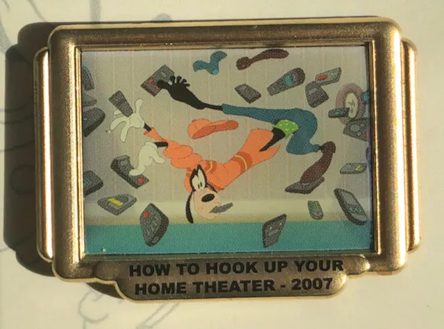 Disney Short Films Goofy How to Hook Up Your Home Theater Pin LE 300 D23 Expo