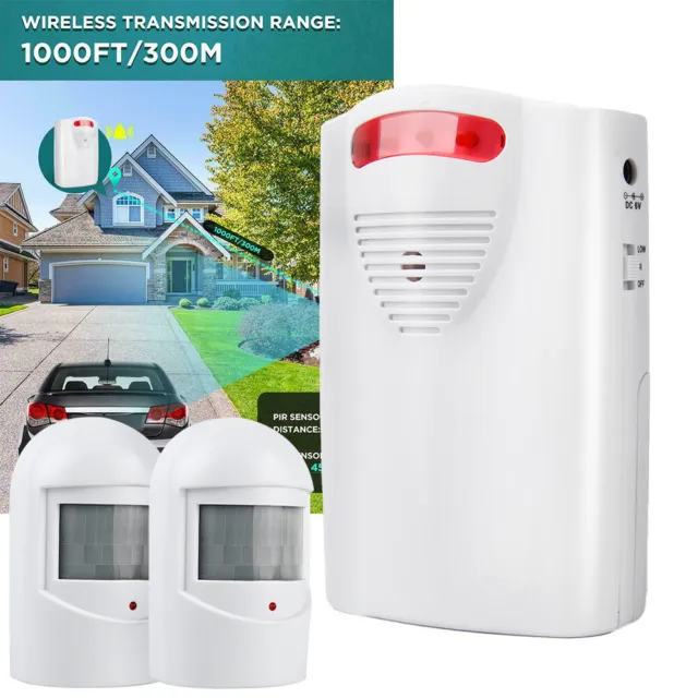 600FT Wireless Motion Sensor System Driveway Alarm Alert Security Indoor