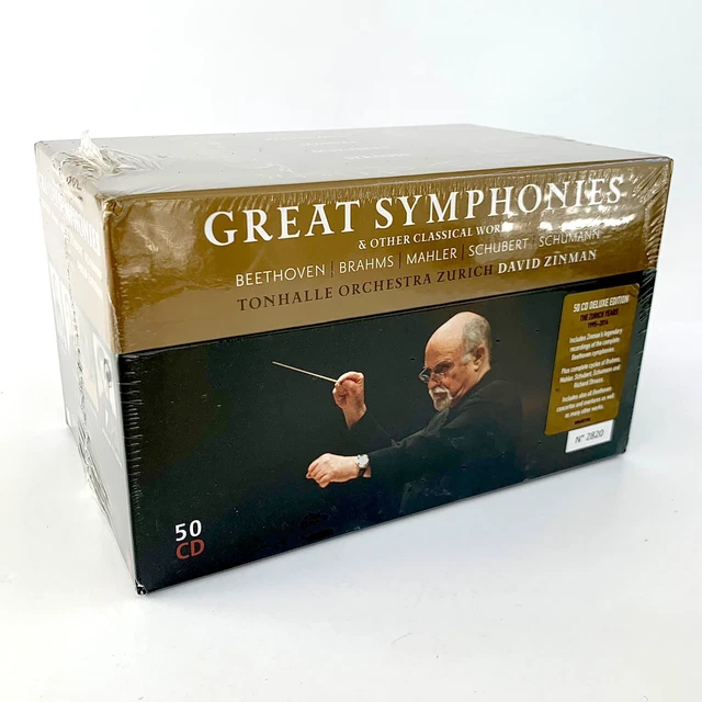 GREAT SYMPHONIES DAVID Zinman 50 CD Box Set Tonhalle Orchestra