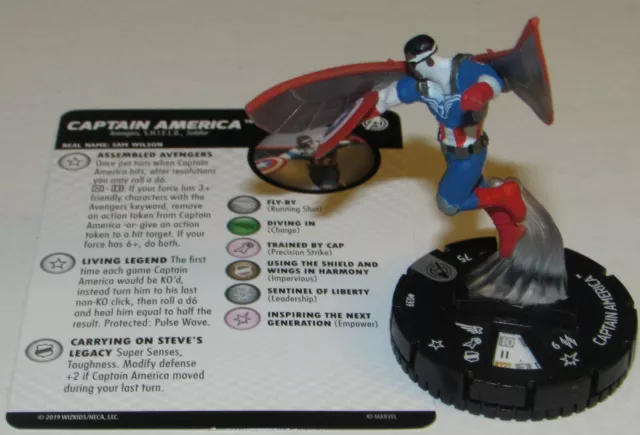 CAPTAIN AMERICA 039 Captain America and the Avengers Marvel Heroclix Rare