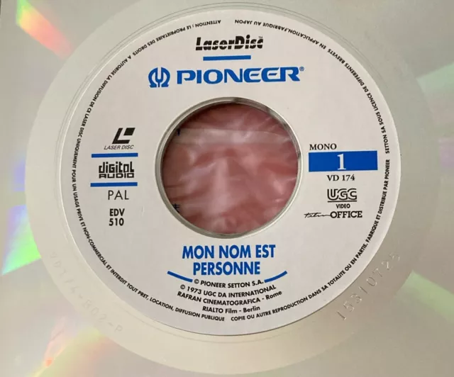 Mon Nom Est Personne Pal Version Française Bon État Laser Disc Laserdisc 2