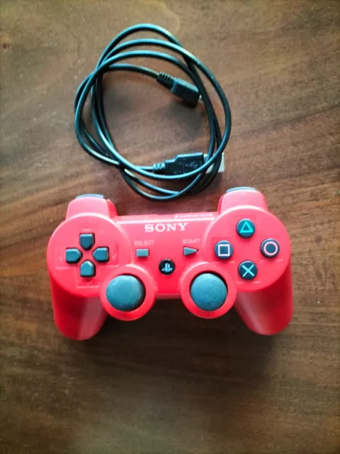 Joystick PlayStation 3 Controller Rosso Originale DualShock PS3 Wireless 2