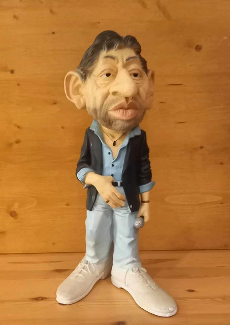 RARE STATUETTE PLÂTRE Serge Gainsbourg par Alain Duverne (1992) EUR 100