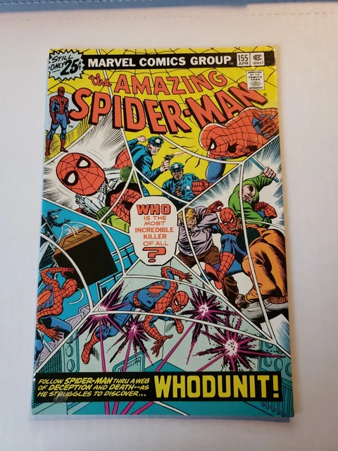 The Amazing Spider-Man #155 1St Mirage! Bronze Age Marvel Comics 1976! Glossy!