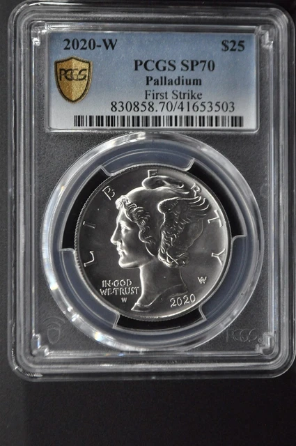 American Eagle 2020 One Ounce Palladium Uncirculated Coin PCGS SP70 First Strike