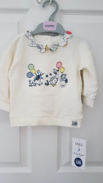 Baby Boys 2pc Peter Rabbit Outfit Age 3-6 Months From Marks And Spencer BNWT