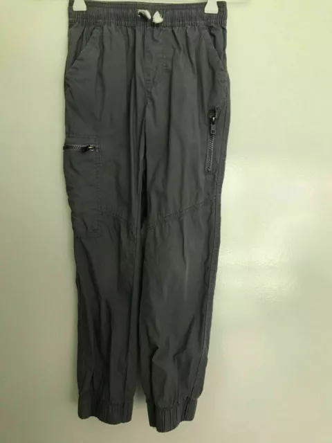 Boys Size 7 Grey Cargo Pants Target Kids & Co Stretchy Pull-On Waistband