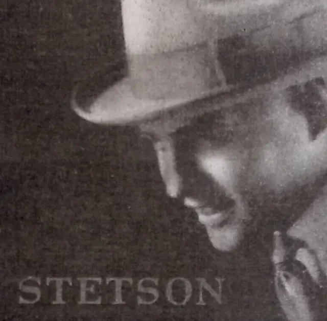 Classic Antique 1920 Stetson Feature Hat Original Print Ad 4.75x6.25"