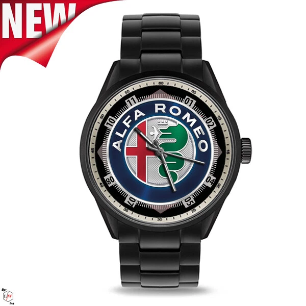 Alfa Romeo Logo Stylish Men's Metal Wristwatches
