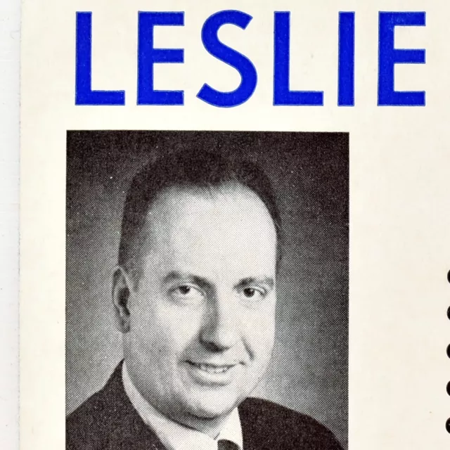 1961 Leslie Boslaugh Nebraska Supreme Court Candidate Political Advertising