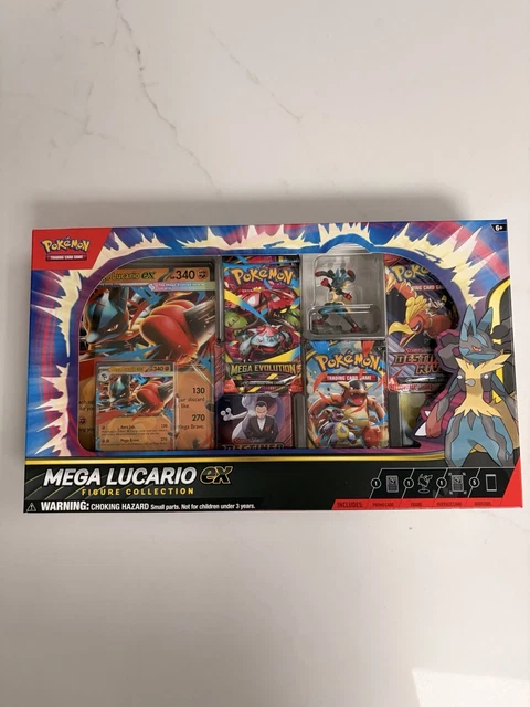 Pokemon TCG Mega Lucario Ex Figure Collection Box – Factory Sealed Case Of 6 Boxes