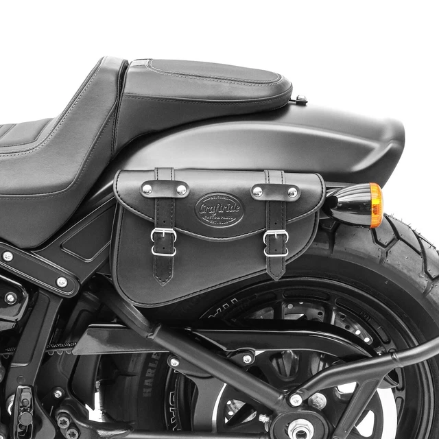 Sacoche Cavalière Noire Pour Honda Shadow VT 750 - Montana, Côté Droit, Neuve