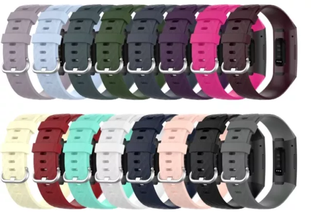 Replacement Wristband Silicone Strap for Fitbit Charge 4 Spare Bracelet Band