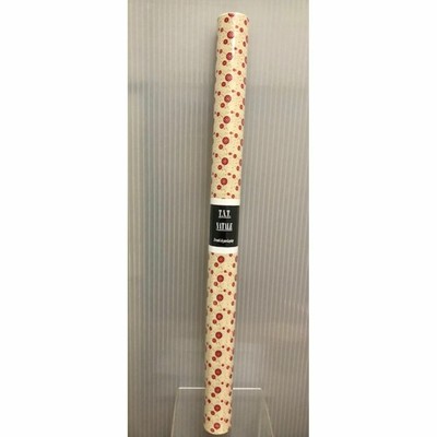 CIRCA Rotolo TNT NATALE fondo CREMA 80 cm x 10 yards circa 9.45 metri 04PD 