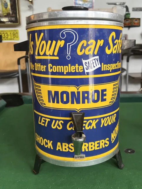 Vintage MONROE MONRO-MATIC SHOCK ABSORBER Oil Advertising Coffee Perculator 1969