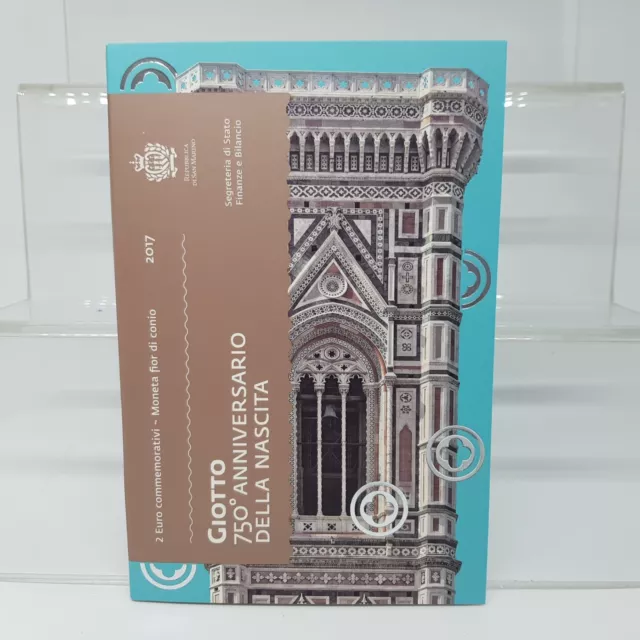 San Marino 2 Euros 2017 Conm. "750 Aniv.del Nacimiento De Giotto"