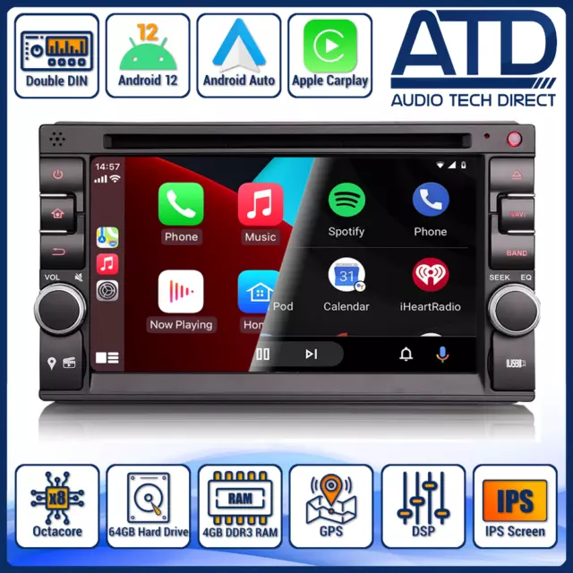 Android Auto Radio pour Nissan X-Trail T31 Carplay DAB Sat Nav GPS IPS Tête Unit