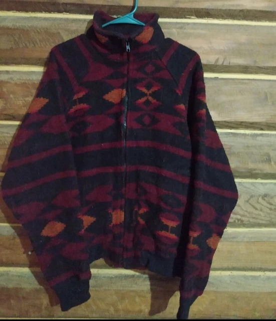Vintage Woolrich Wool Coat Southwest Aztec Indian Jacket Navajo Men's Women's US
