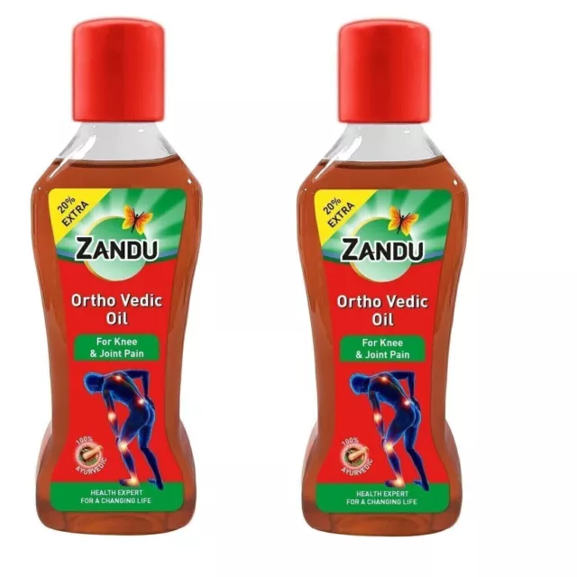 Huile ayurvédique védique Zandu Ortho (120 ml x 2) soulage les douleurs...