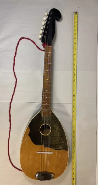 Tamburitza Prim Acoustic String Instrument 6strings 4course Croatian Balkan Vtg