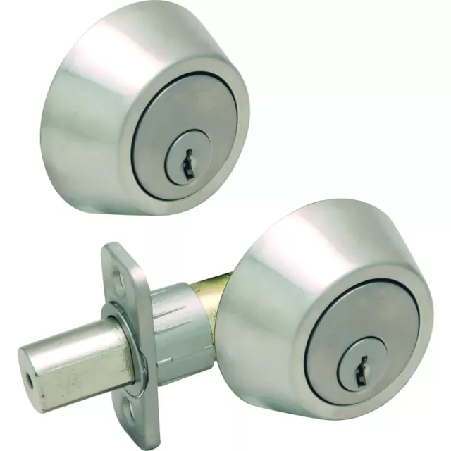 Salem Satin Nickel Double Cylinder Deadbolt Door Lock