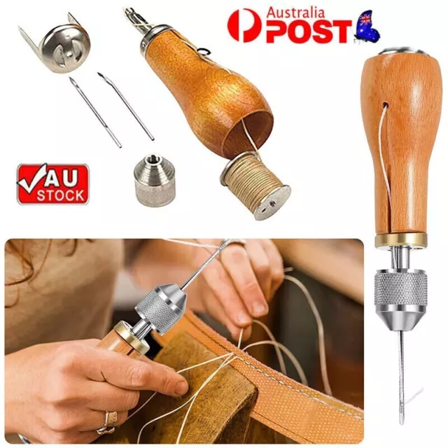 Stiching Speedy Stitcher Sewing Awl Needle Tool Kit for Leather Sail & Canvas AU