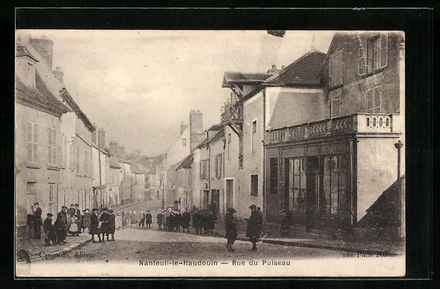 CPA Nanteuil-le-Haudouin, Rue du Puiseau