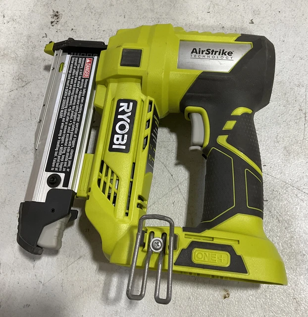 USED RYOBI P318 Cordless Pin Nailer 23 Gauge 18 Volt ONE+ AirStrike