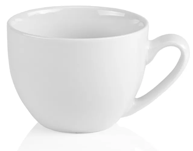 Jumbo Tasse Jumbotasse große XXL Tasse Suppentasse 600ml Porzellan Weiß