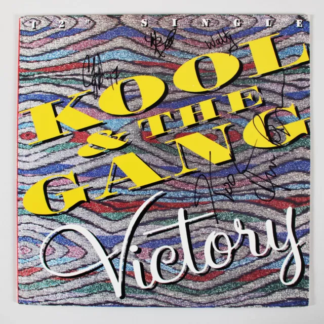 Kool & the Gang Band Signed Record Album Victory (5) Sigs. Incl. Robert "Kool...