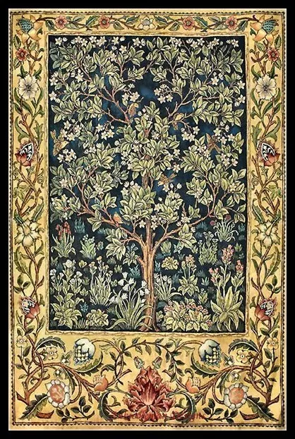 Garden of Delight - DIY Chart Counted Cross Stitch Patterns Needlework 14 ct
