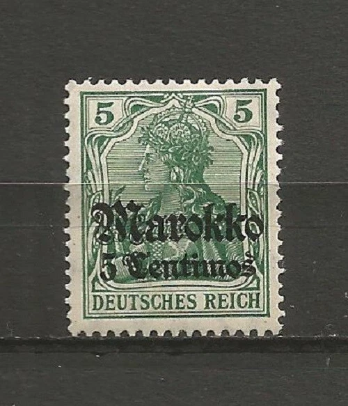 Reich Auslandspostamt kolonien Marokko 1911 Mi 47 5 c MH*