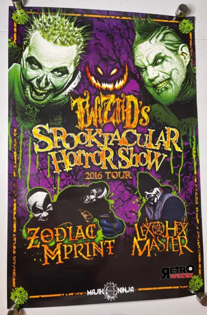 Twiztid - Spooktacular Horror Show 2016 Poster 24x36” Zodiac Mprint The R.O.C.