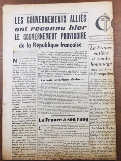 Résistance à Toulouse 1944 Georges Suarez Boiteau de Gaulle Lindsay Albert Camus