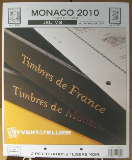 Yvert et Tellier - JEU MONACO MS 2010 (Sans Pochettes)