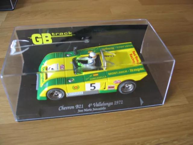 GB Track Fly Chevron B21 4th Vallelunga 1972 Ref GB22 NUOVO CON SCATOLA JOSE MARIA JUNCADELLA