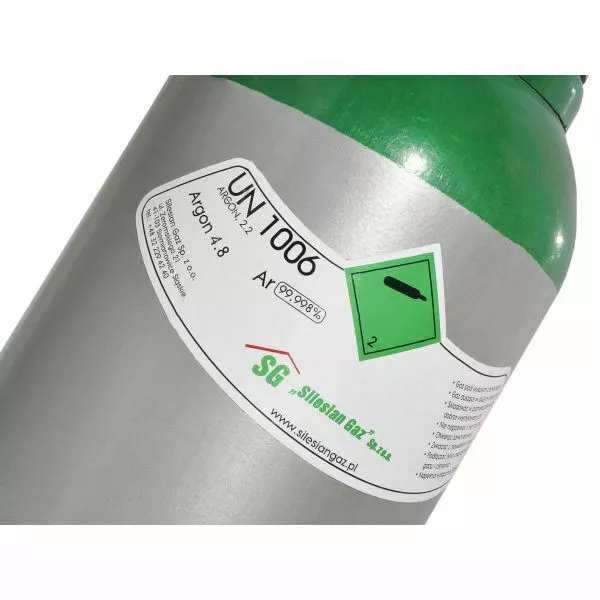 Gasflasche Reines Argon 100% Schweißgas 10 Liter Vig mit Minderer Mini Co2/Arg 3