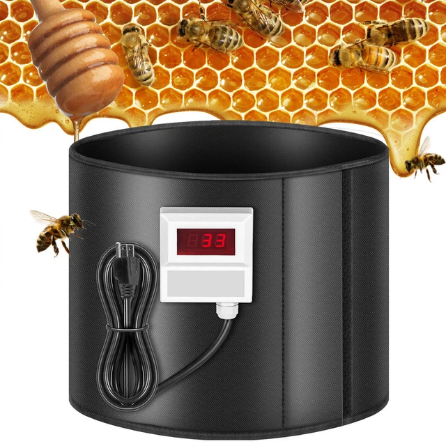5 Gallon Honey Warmer Honey Bucket Heating Blanket Temperature Control 95-122°F