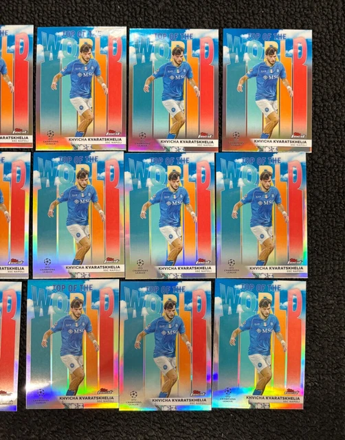 2024 TOPPS FINEST UEFA Club Competition Khvicha Kvaratskhelia TOTW Lot